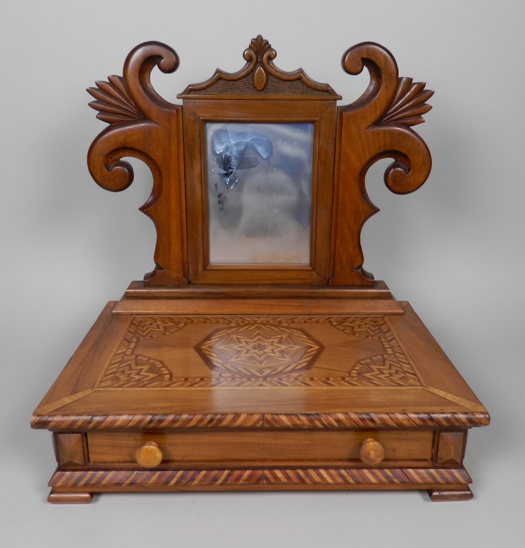19th c. American Shaving Mirror (1 of 6)