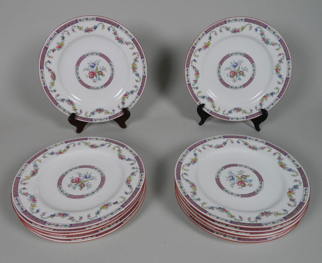Set of 12 Spode porcelain dinner plates (1 of 7)