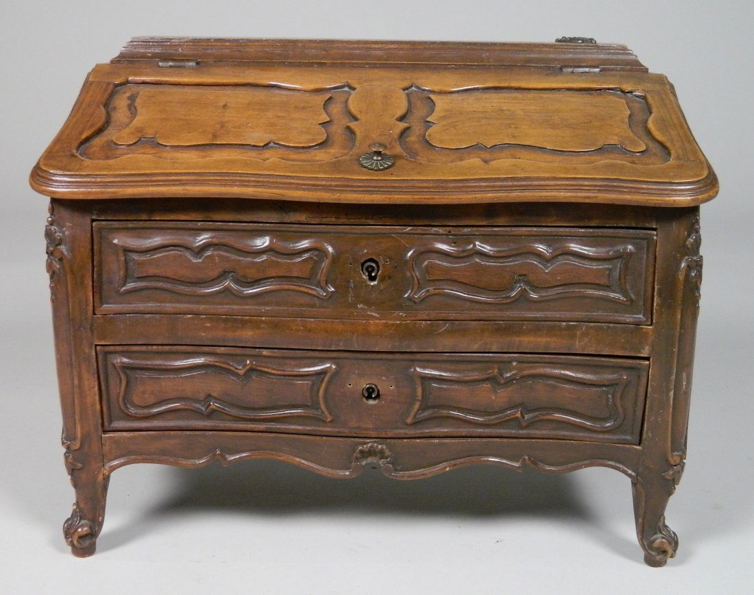 French Walnut Jewelry Chest (1 of 5)