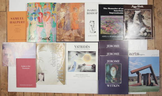 13 Books on American and International Artists: 13 Books on American and International Artists, including Abel G. Warshawsky, Isabel Bishop, Jerome Witkin, Samuel Halpert, George Yatrides, Siggy Puchta, H. N. Han, etc.