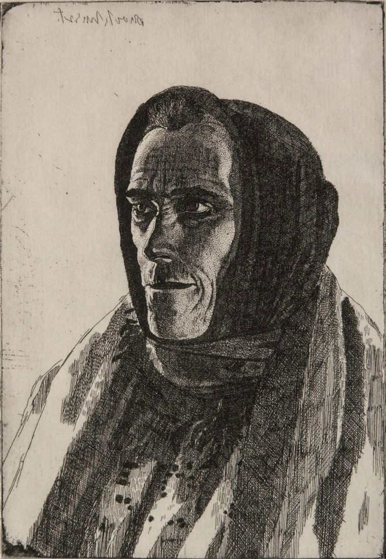 Gerald L. Brockhurst etching (1 of 4)