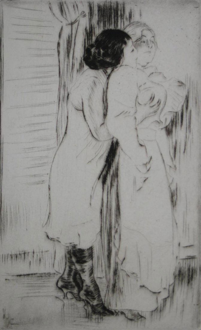 Louis A. Legrand drypoint (1 of 3)