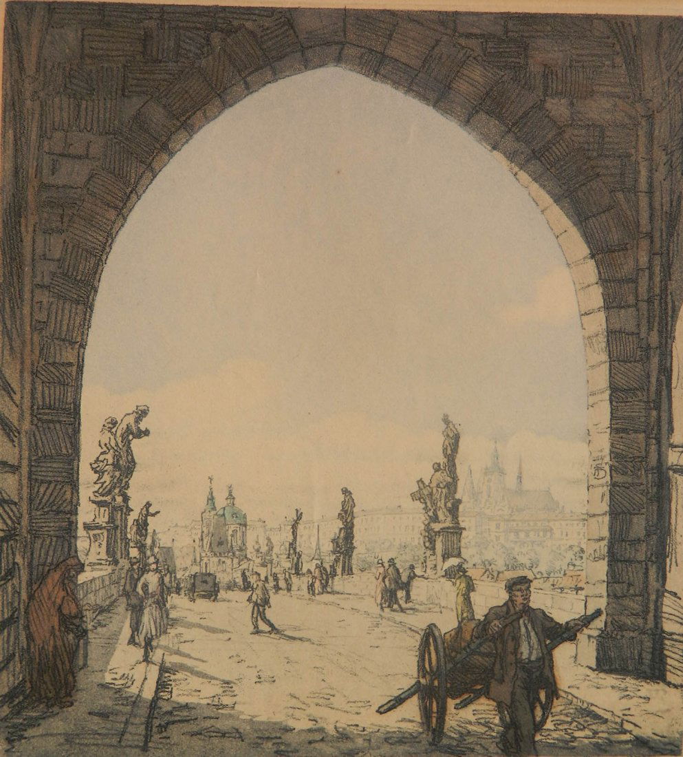 Tavik F. Simon color soft ground and aquatint (1 of 4)