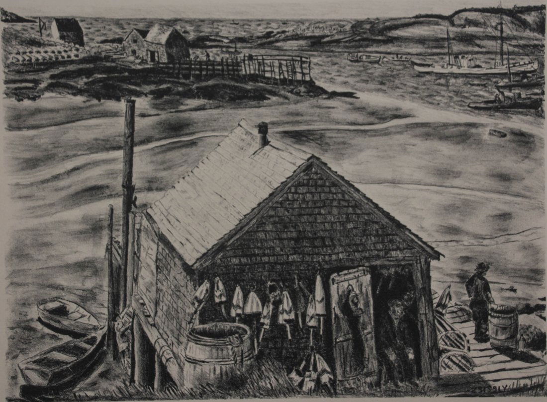 Malvin Marr Albright lithograph (1 of 4)