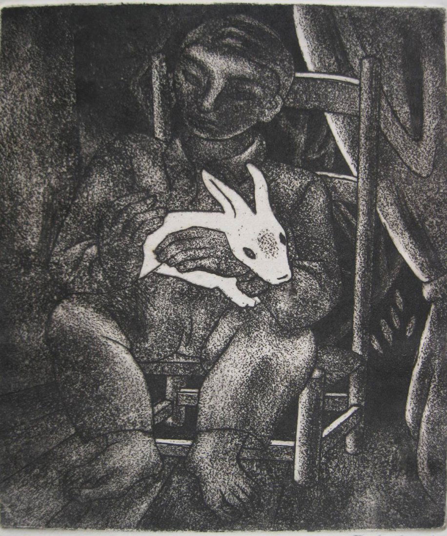Emile Amero aquatint (1 of 4)