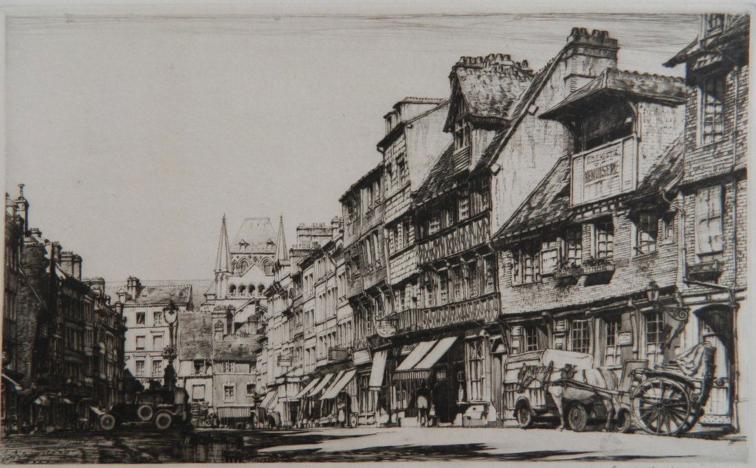 Samuel Chamberlain etching (1 of 4)