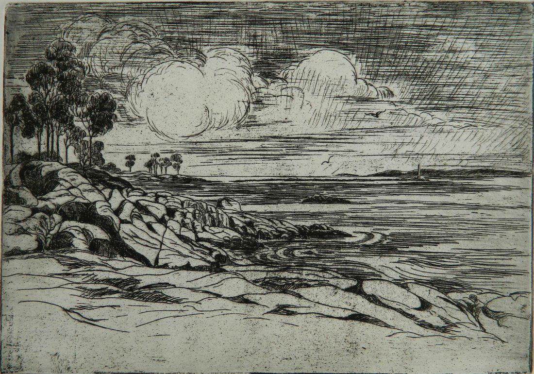 Marion Maxon Healy etching and drypoint (1 of 4)