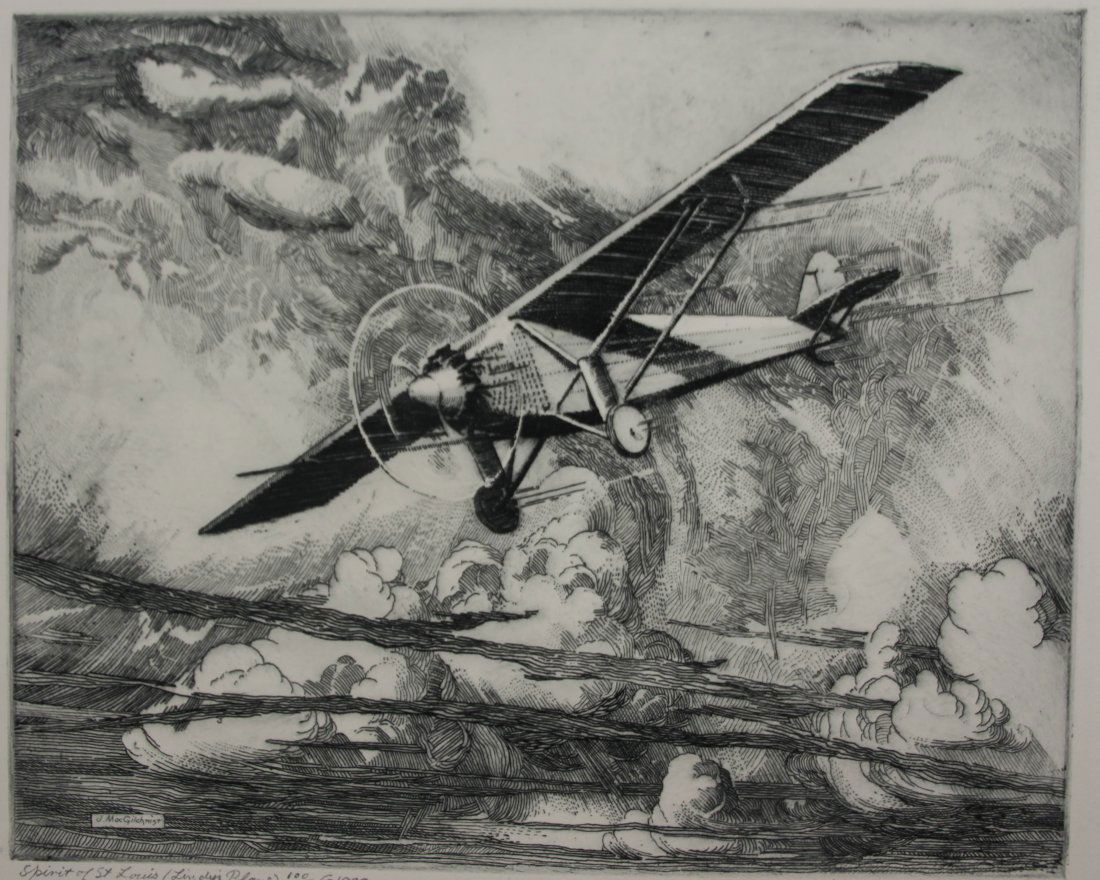 John Mac Gilchrist etching and drypoint (1 of 4)