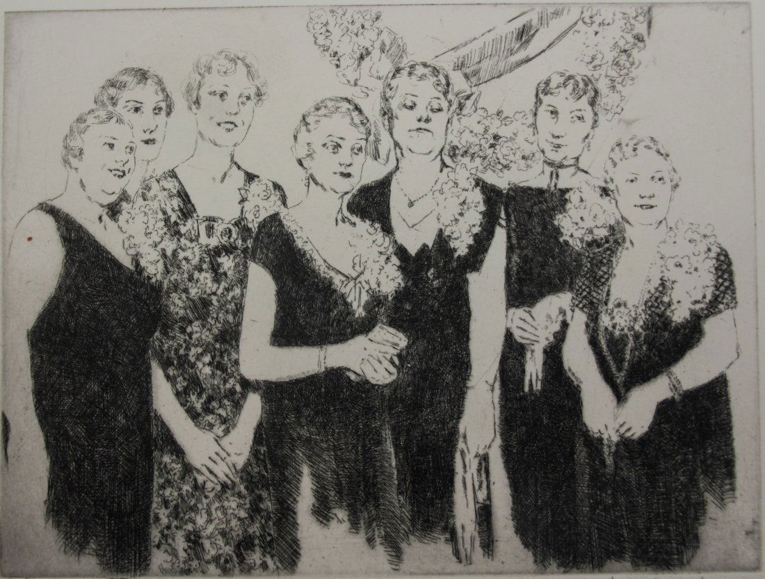 Hubert Morley etching (1 of 4)