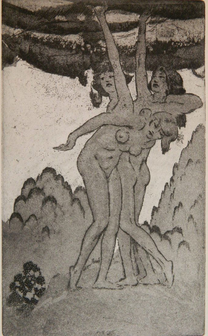 Frank Nankivell etching and aquatint (1 of 4)