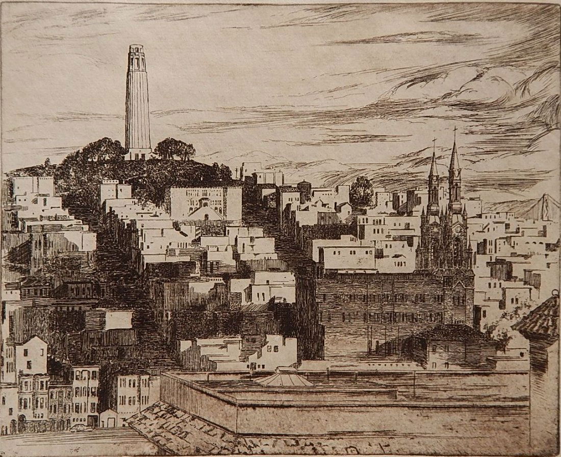 Arthur Powell etching (1 of 4)