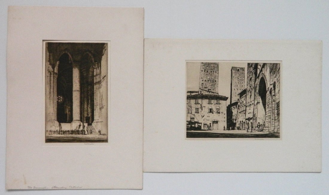 Louis Rosenberg 2 etchings (1 of 9)