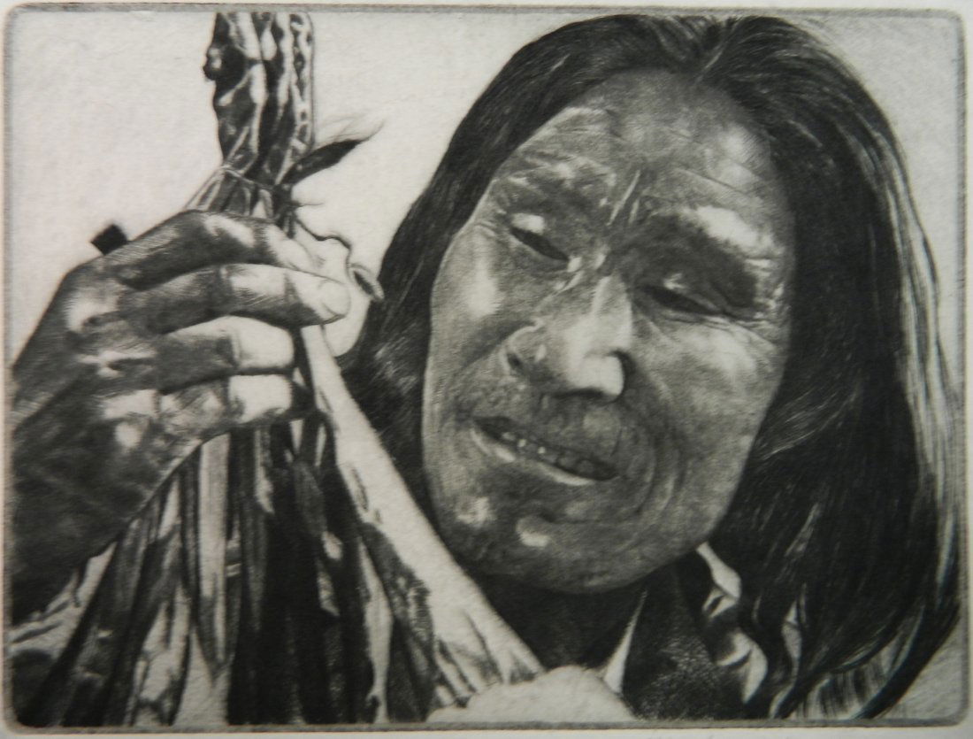 Gilbert Schoenbrod drypoint (1 of 4)