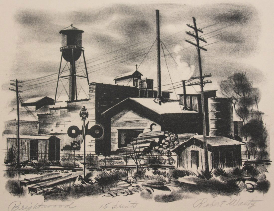 Robert Waltz lithograph (1 of 4)