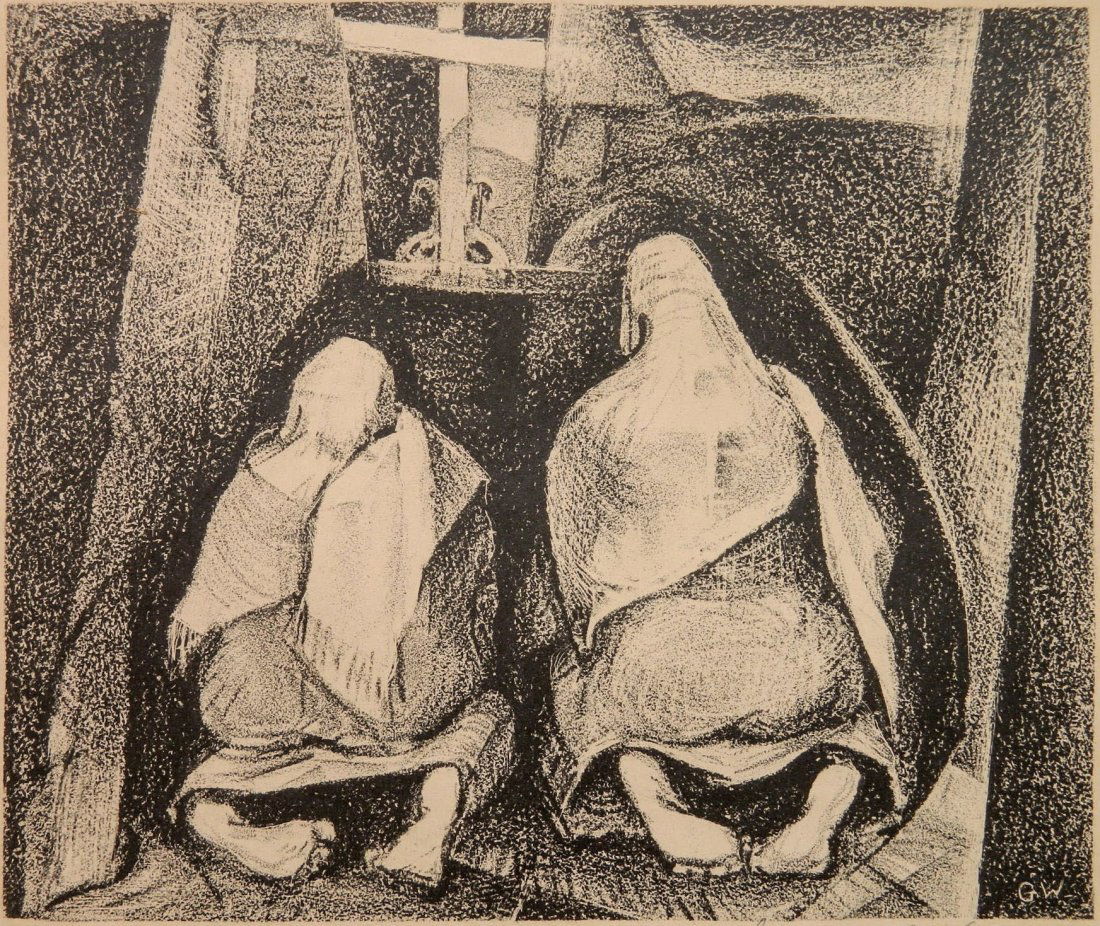 Gustav Weisman lithograph (1 of 4)