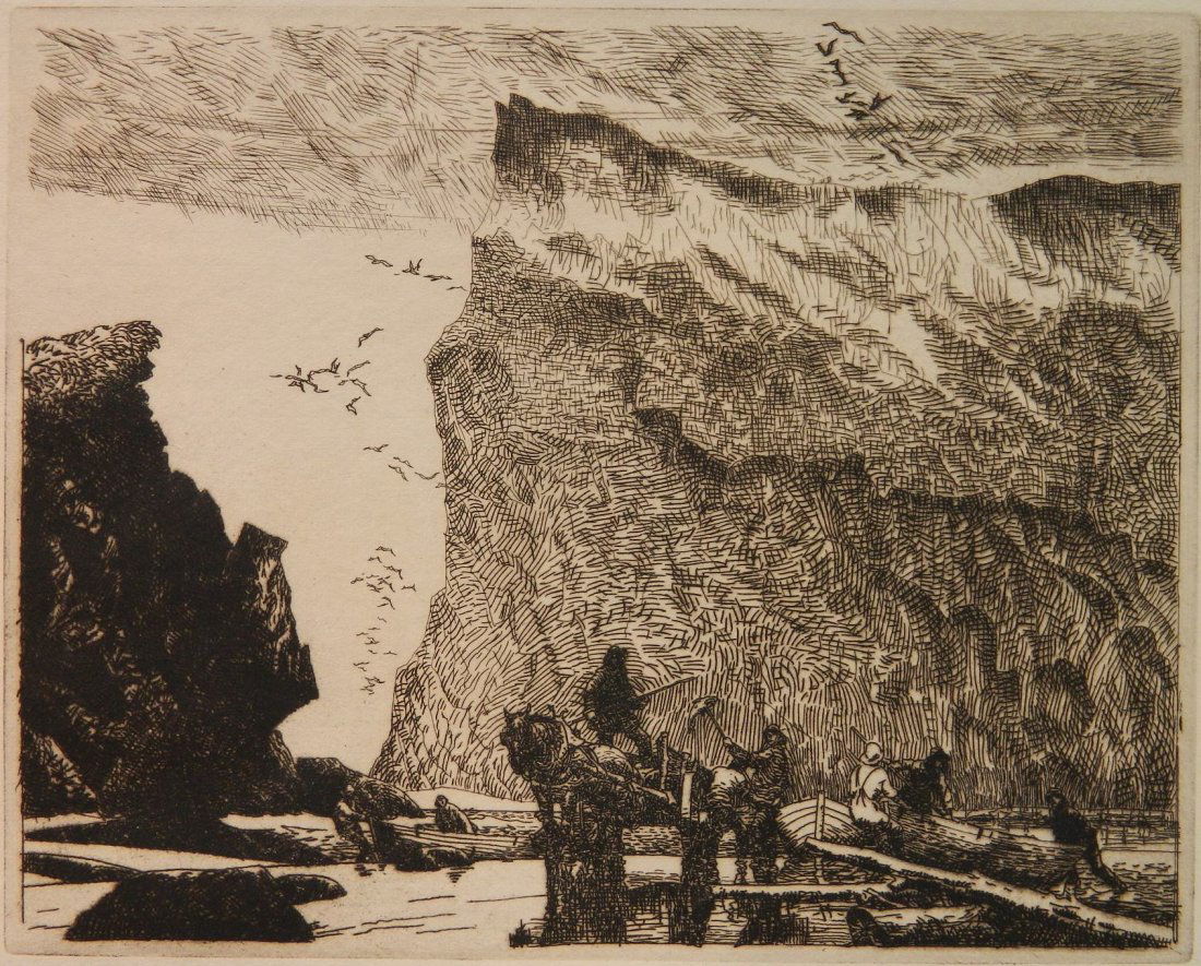 Frank Wilcox etching (1 of 4)