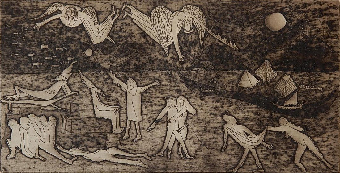 Martin Silberman etching (1 of 4)