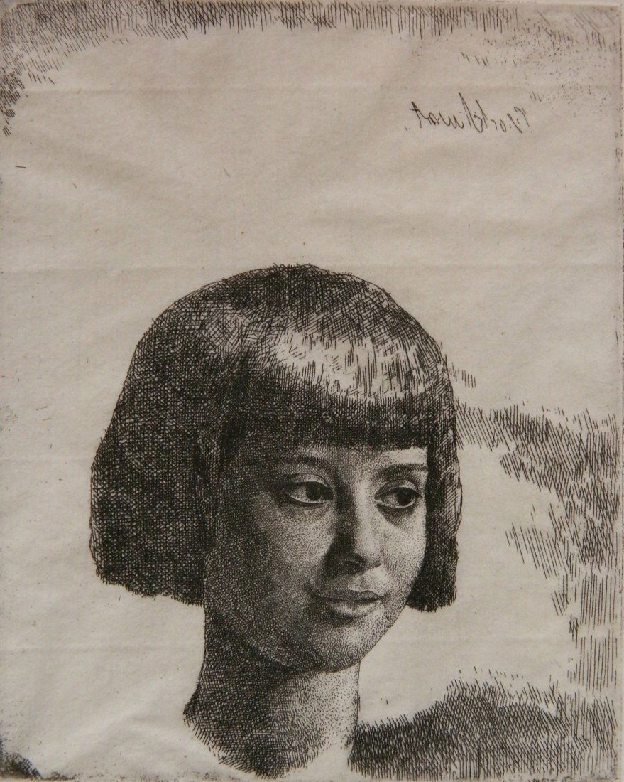 Gerald L. Brockhurst etching (1 of 4)