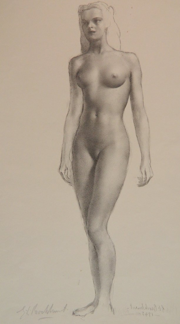 Gerald L. Brockhurst lithograph (1 of 4)