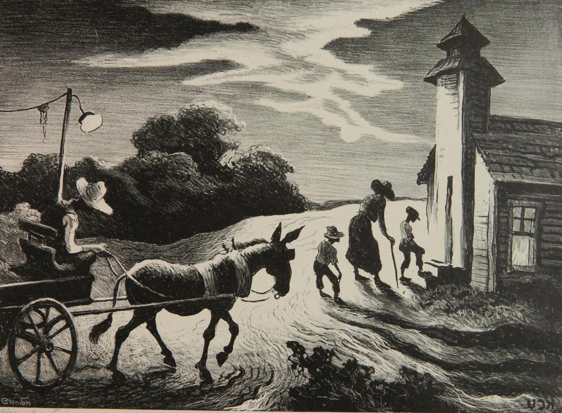Thomas Hart Benton lithograph (1 of 4)