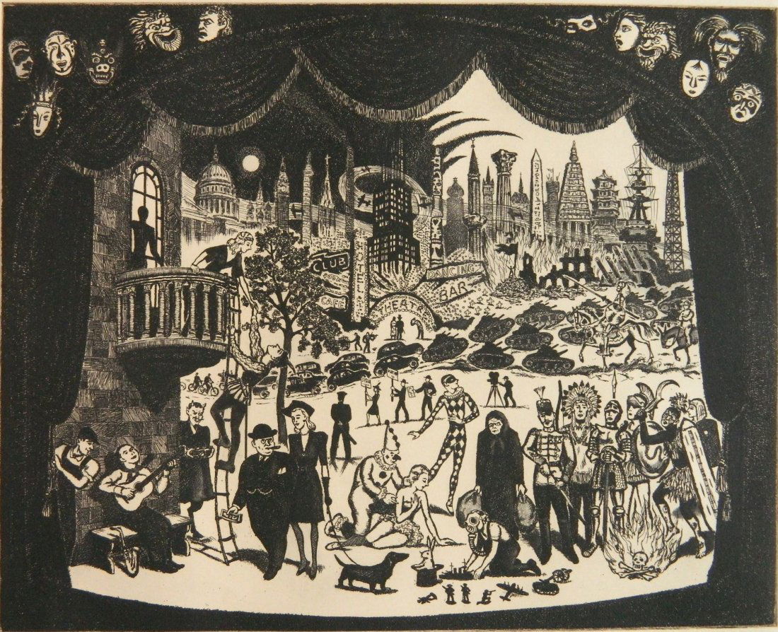 Ralph Fabri drypoint (1 of 4)