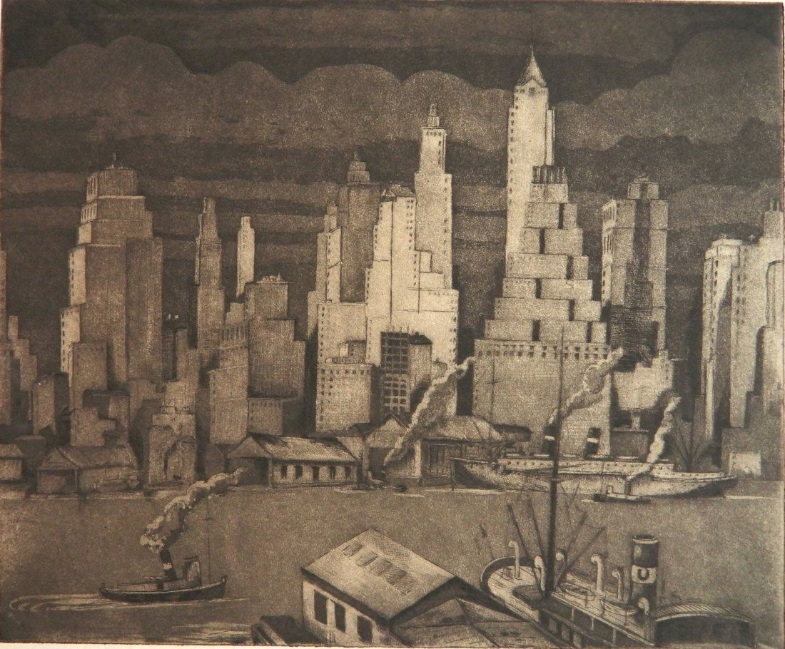 Emil Ganso etching and aqautint (1 of 4)