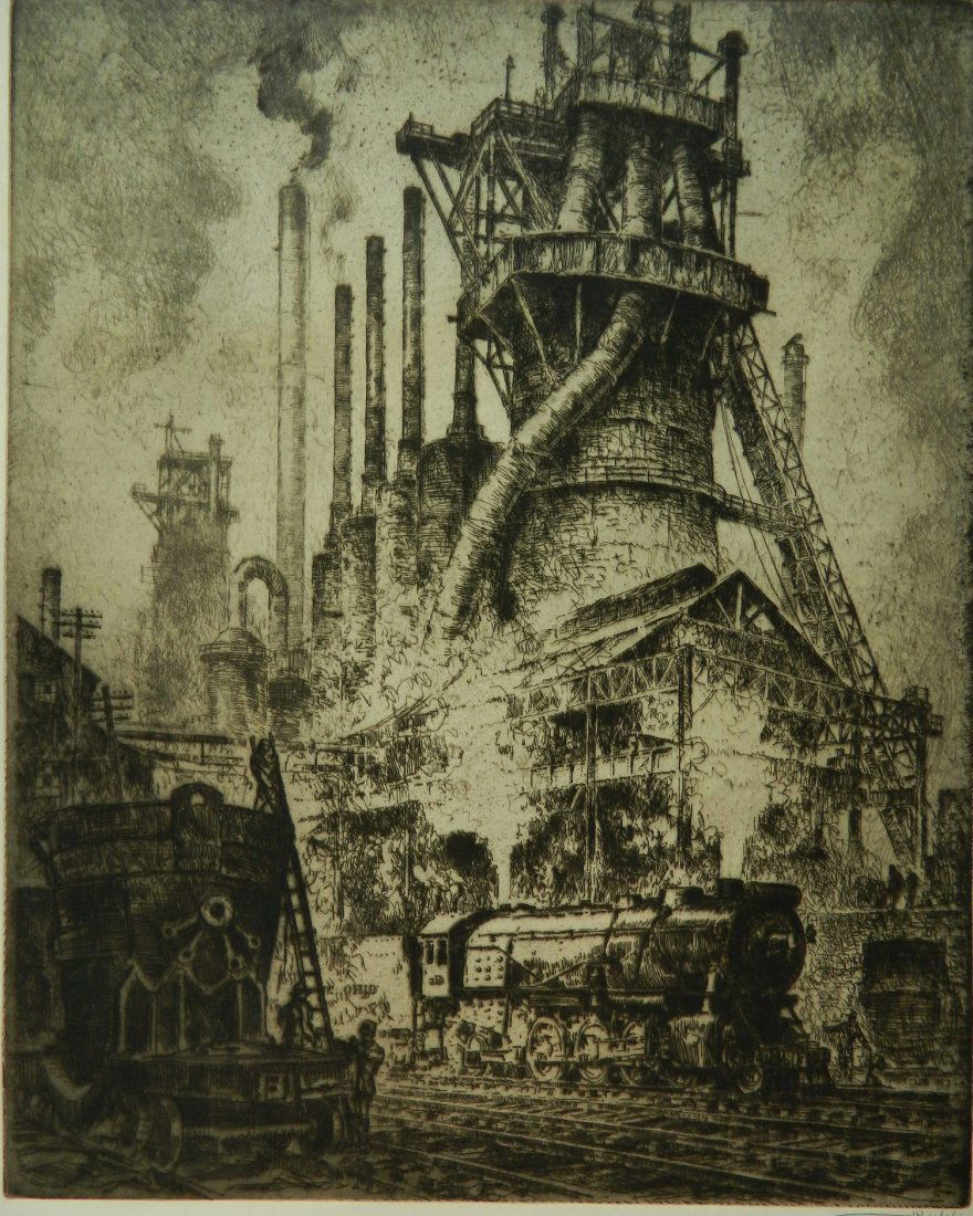 Otto Kuhler etching (1 of 4)