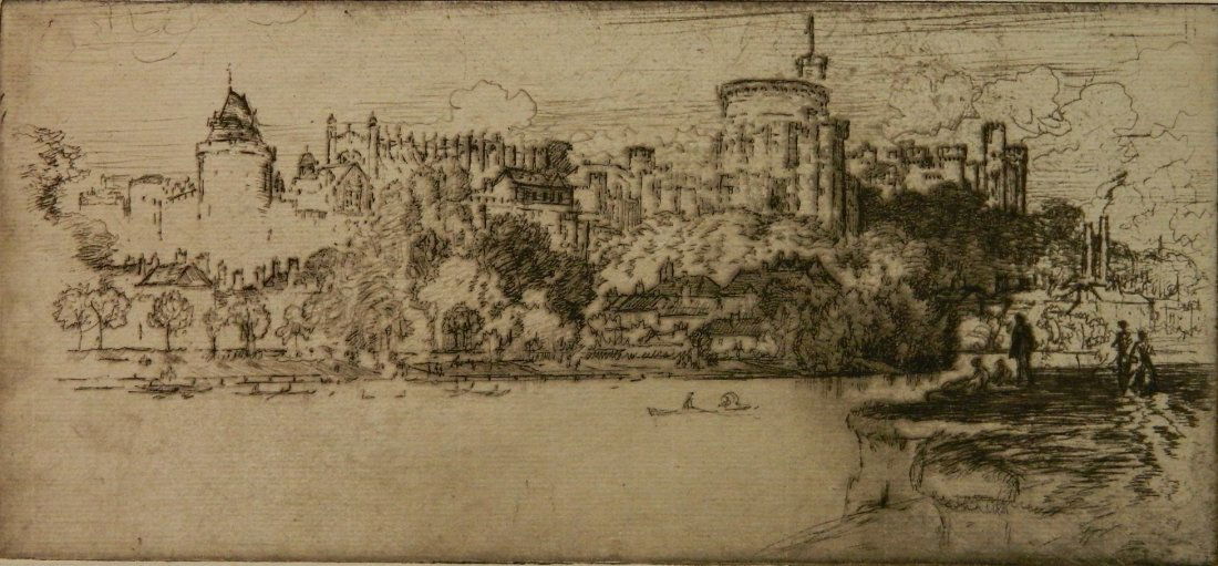 Joseph Pennell etching (1 of 4)