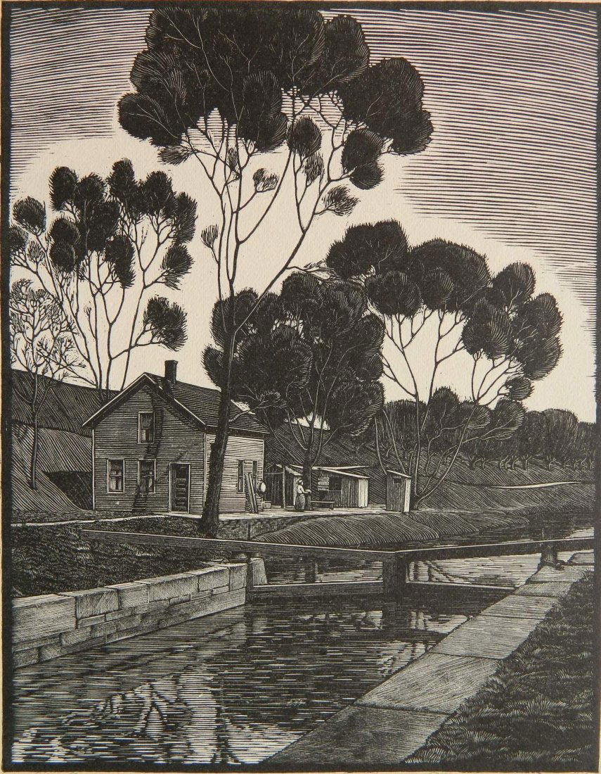 W. Phelps Cunningham wood engraving (1 of 4)