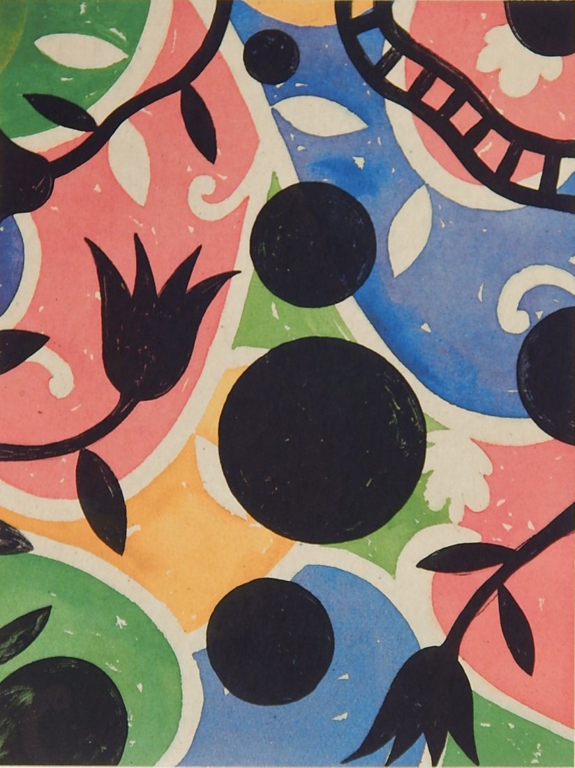 Dan Rizzie digital and polymer gravure: Dan Rizzie (American 1951- )- ''Hawthorne Place''- digital and polymer gravure on chine colle, 2014, signed and dated in pencil, edition of 250, The Print Club of Cleveland publication No. 93, very go