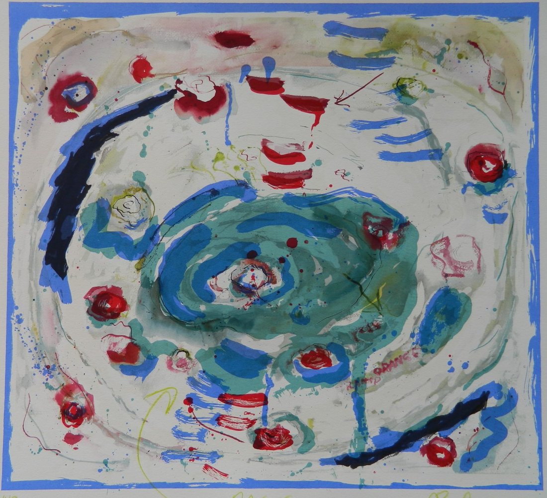 Joan Snyder silkscreen in colors (1 of 4)