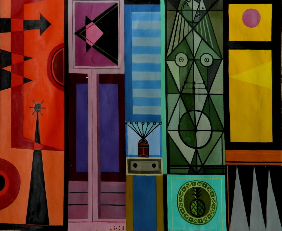 John Ulbricht oil: John Ulbricht (American 1926-2006)- Untitled- oil on canvas, signed Ulbricht lower center. 38 x 46''