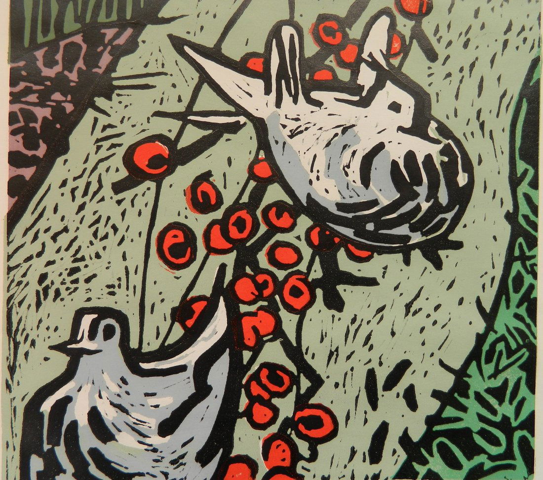 Phyllis Sloane linocut (1 of 5)