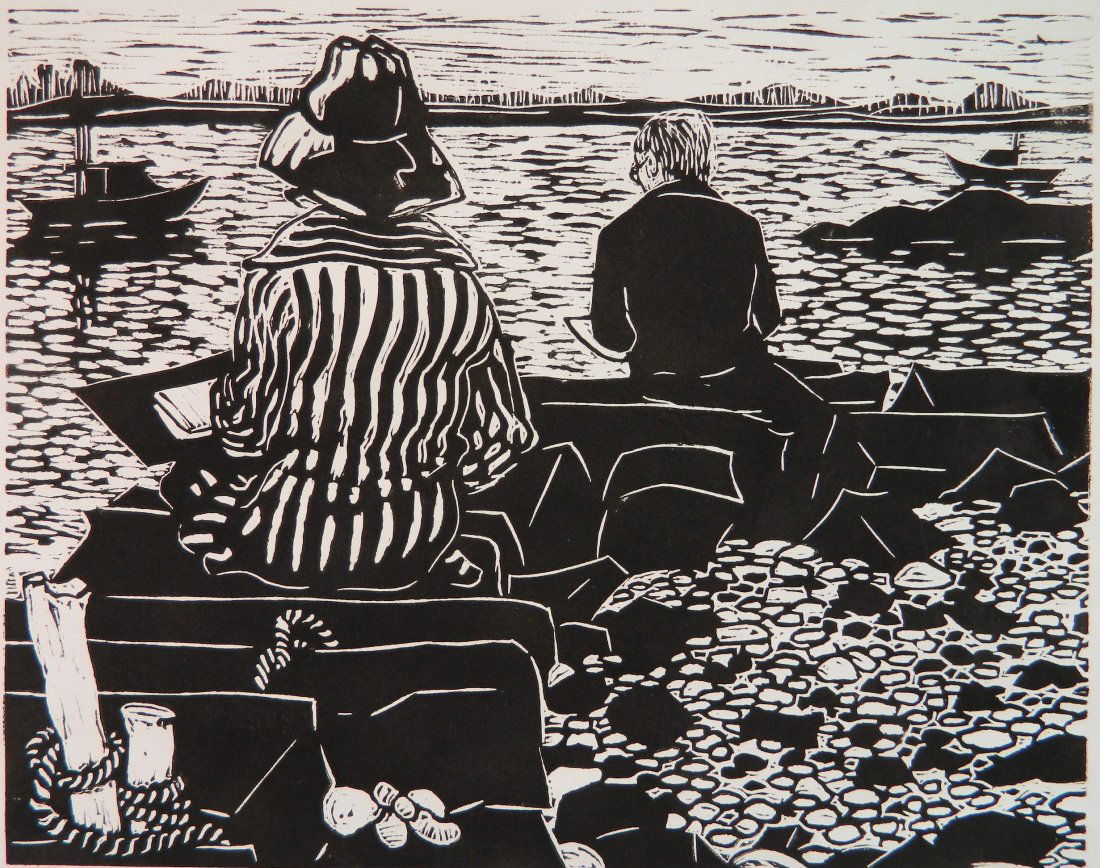 Phyllis Sloane linocut (1 of 5)