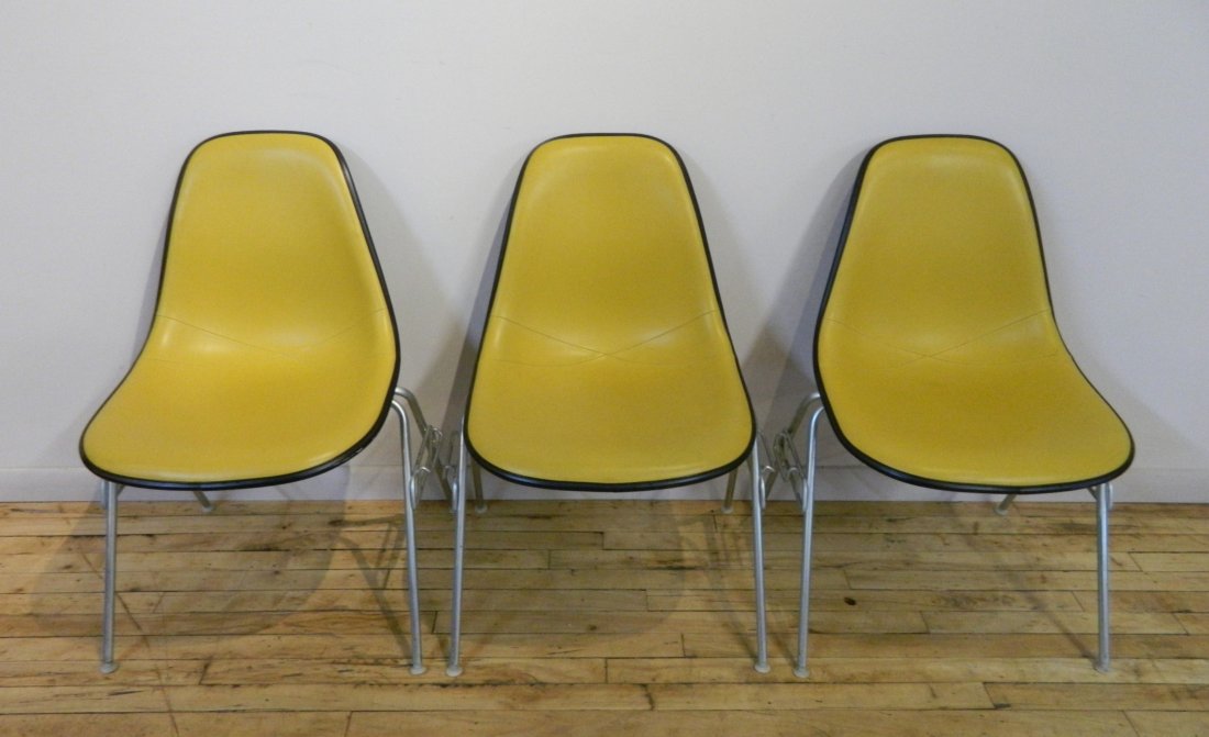 3 Eames side chairs by Herman Miller (1 of 3)