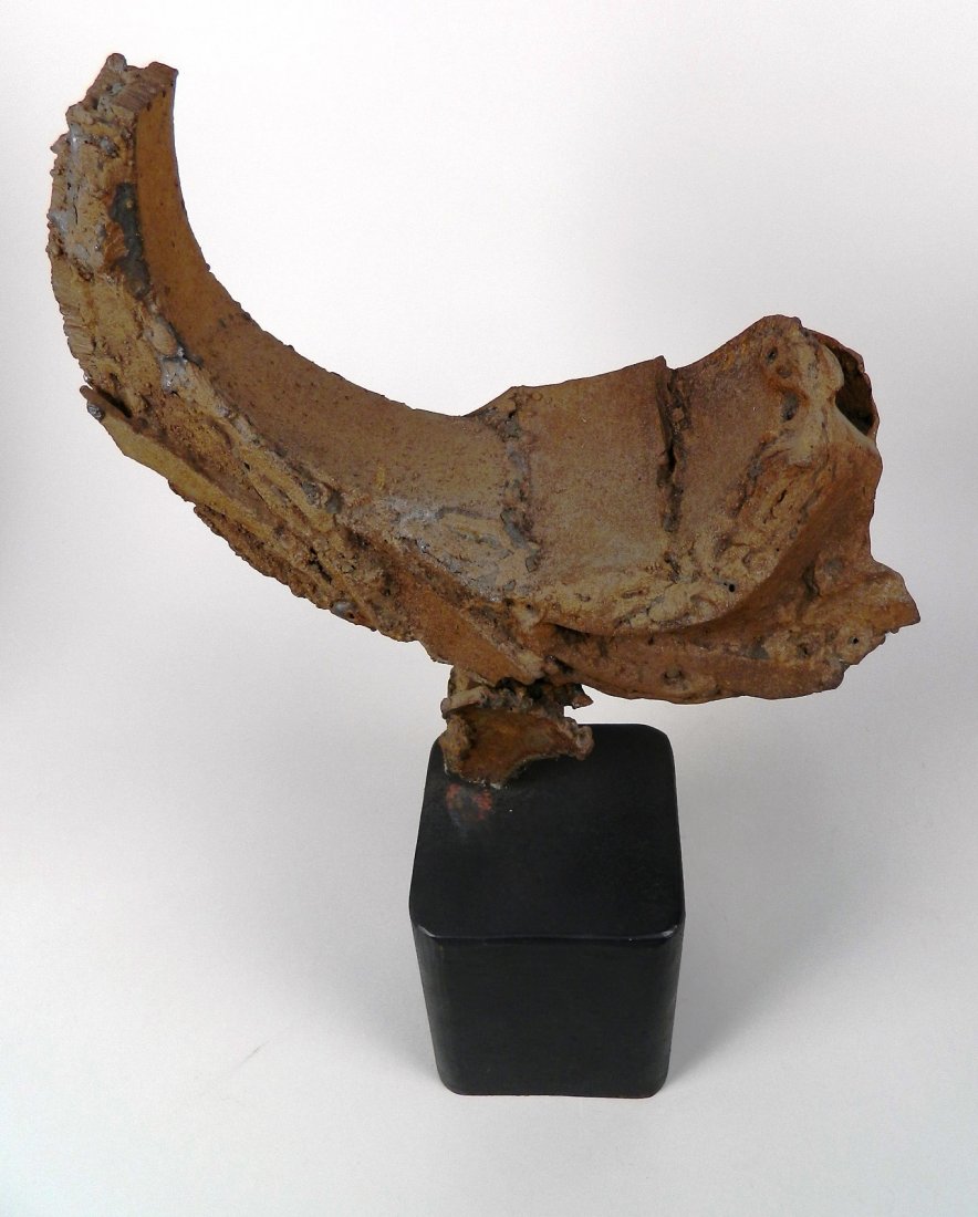 Fred Schmidt wrought iron sculpture: Fred Schmidt (American 1936-2001)- Untitled- wrought iron sculpture. 23 1/2''h