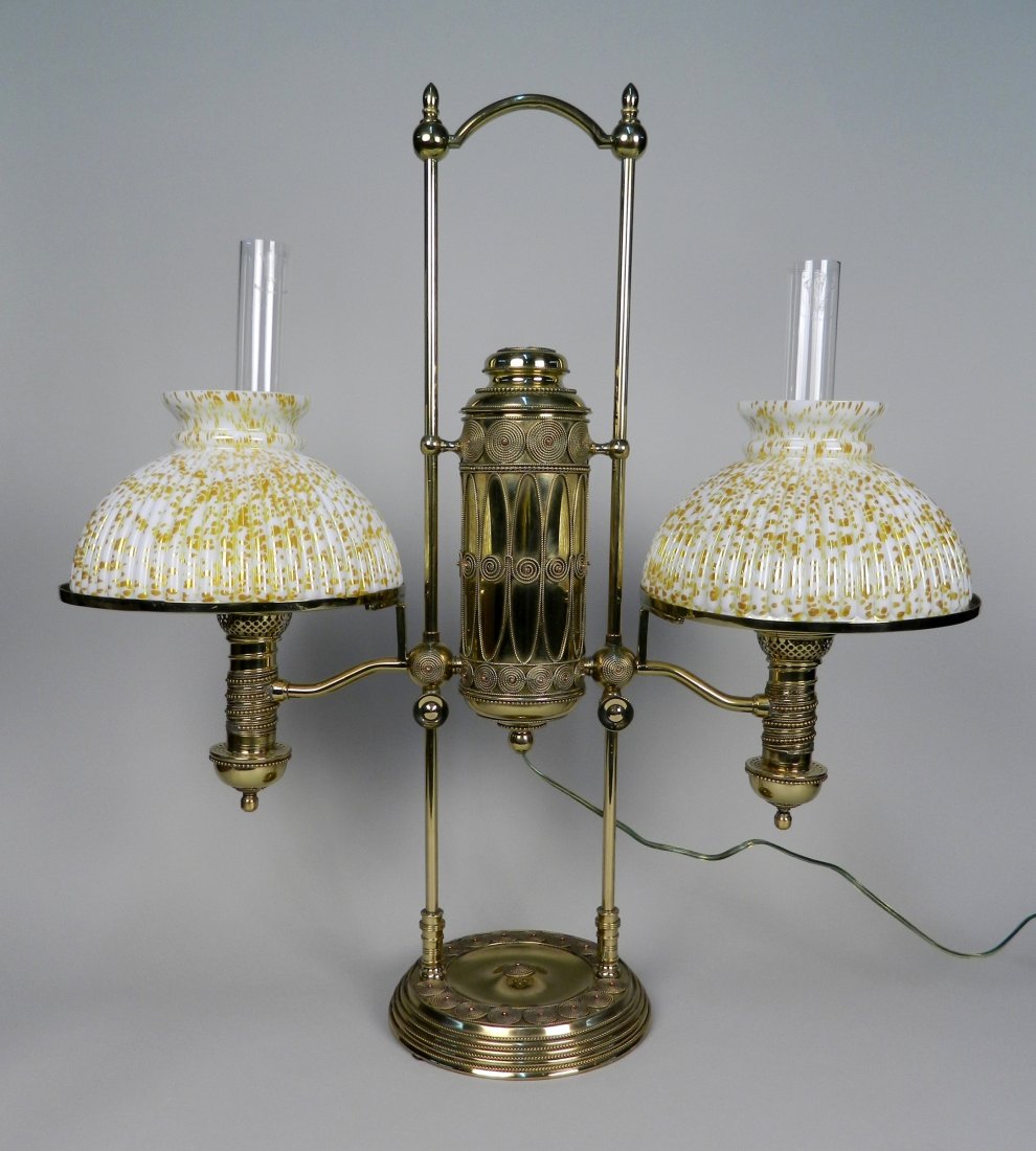 Double Posted Student lamp, ca. 1870-1900 (1 of 6)