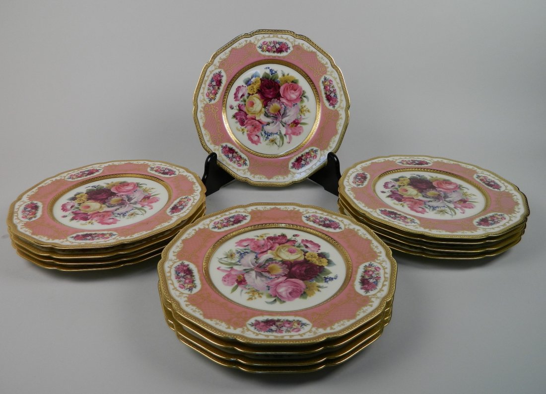 Set of 12 Bavarian porcelain plates (1 of 7)