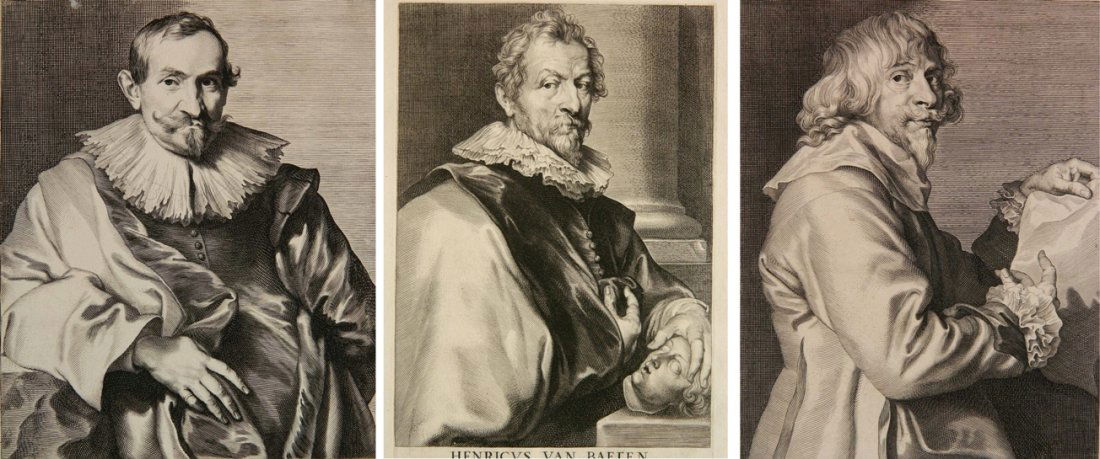 Paul de Pont after Anthony Van Dyck 3 engravings (1 of 10)
