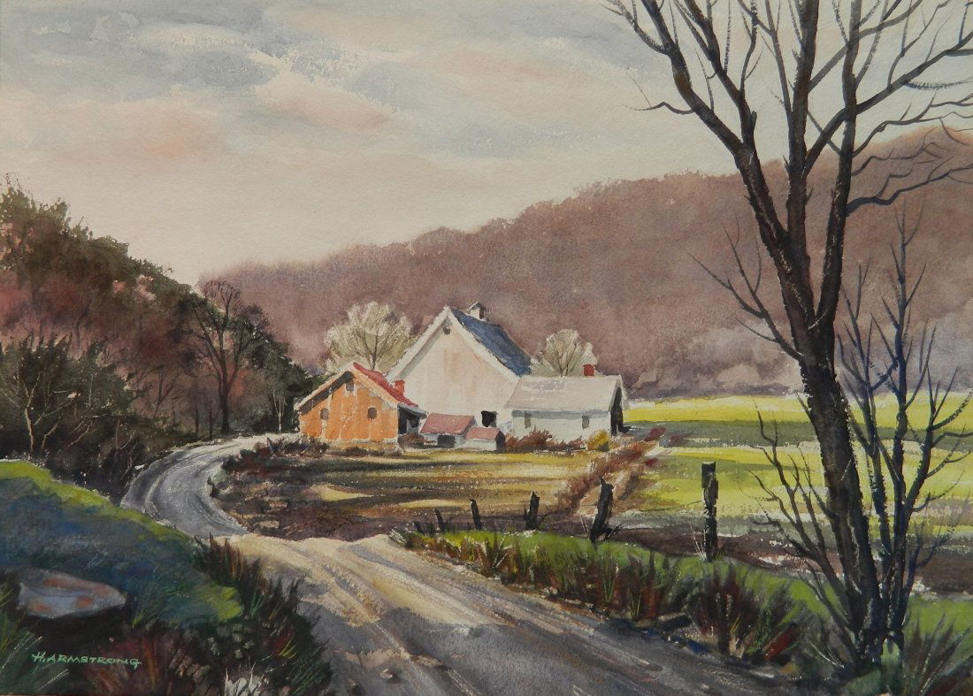 H. Armstrong watercolor (1 of 4)