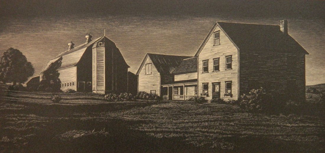 Asa Cheffetz wood engraving (1 of 4)