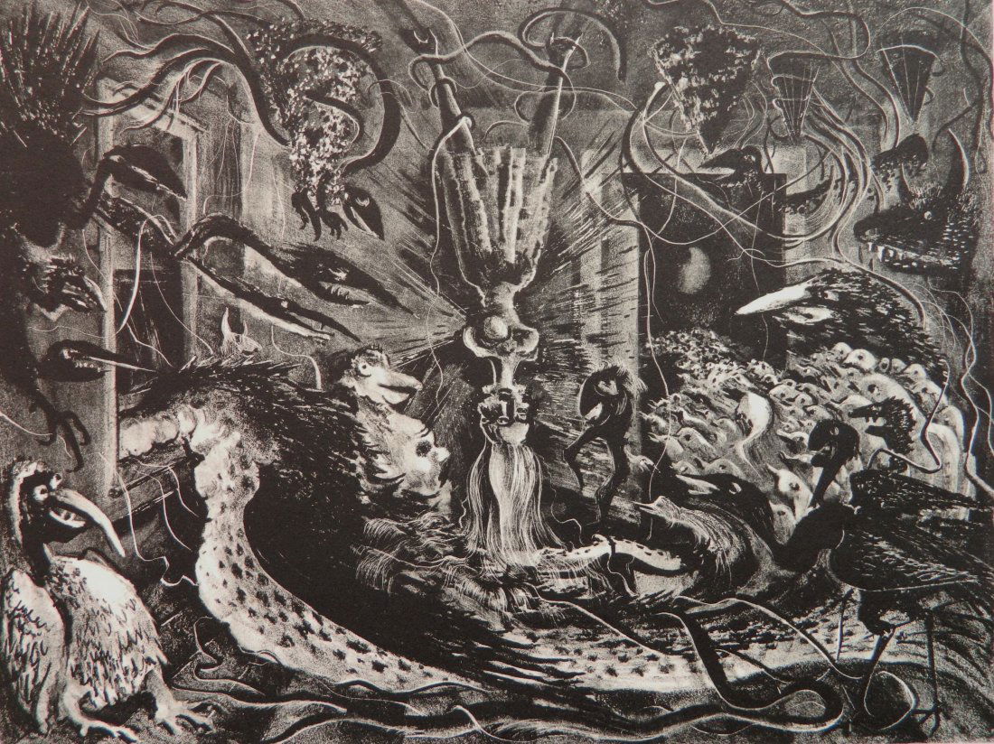 Adolf Dehn lithograph (1 of 4)