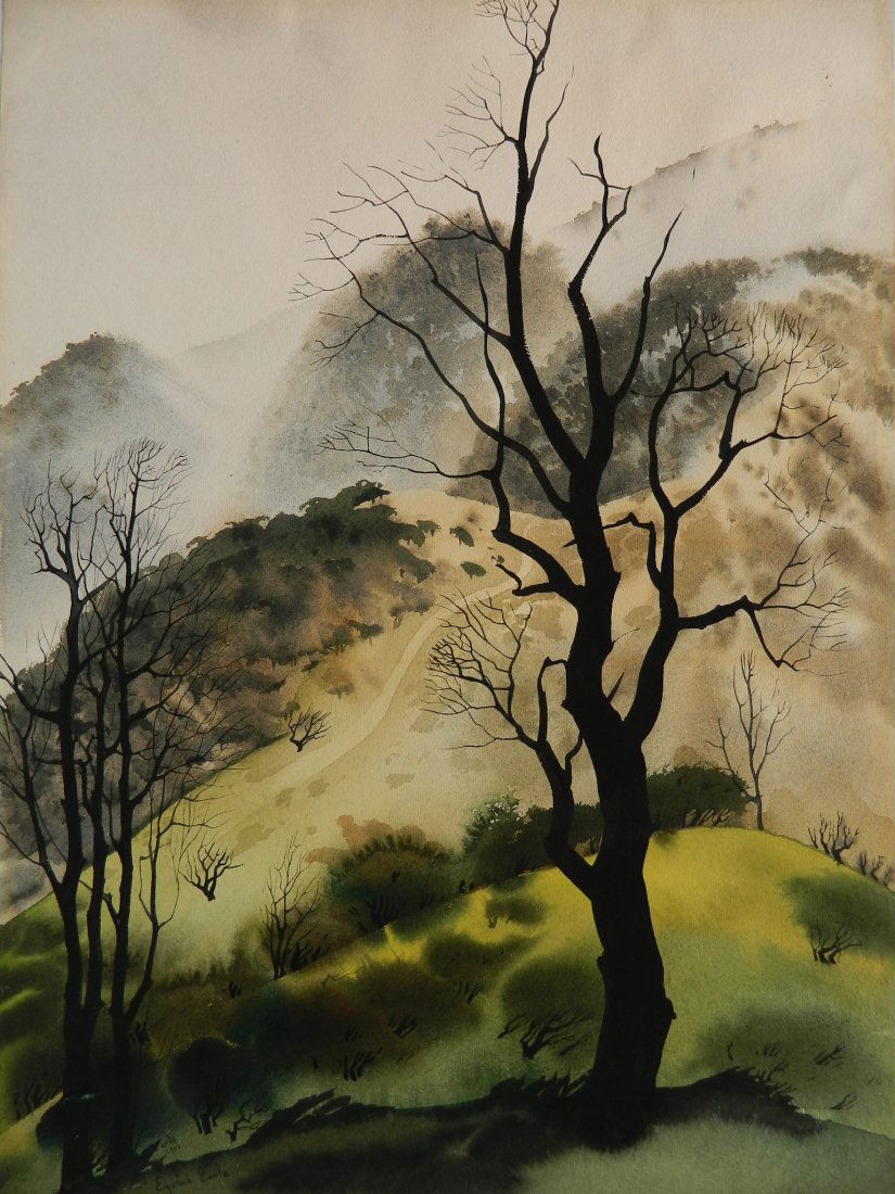 Eyvind Earle watercolor (1 of 4)