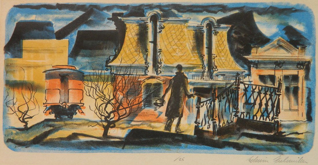 Edwin Fulwider lithograph (1 of 4)