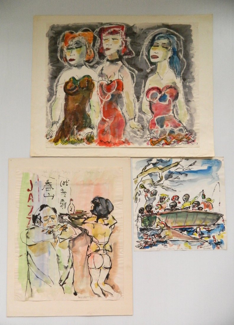 Stephen Longstreet watercolors (3) (1 of 8)