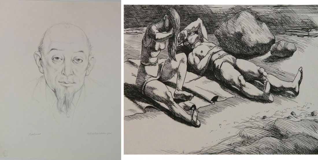 Carl Pickhardt 2 lithographs (1 of 7)