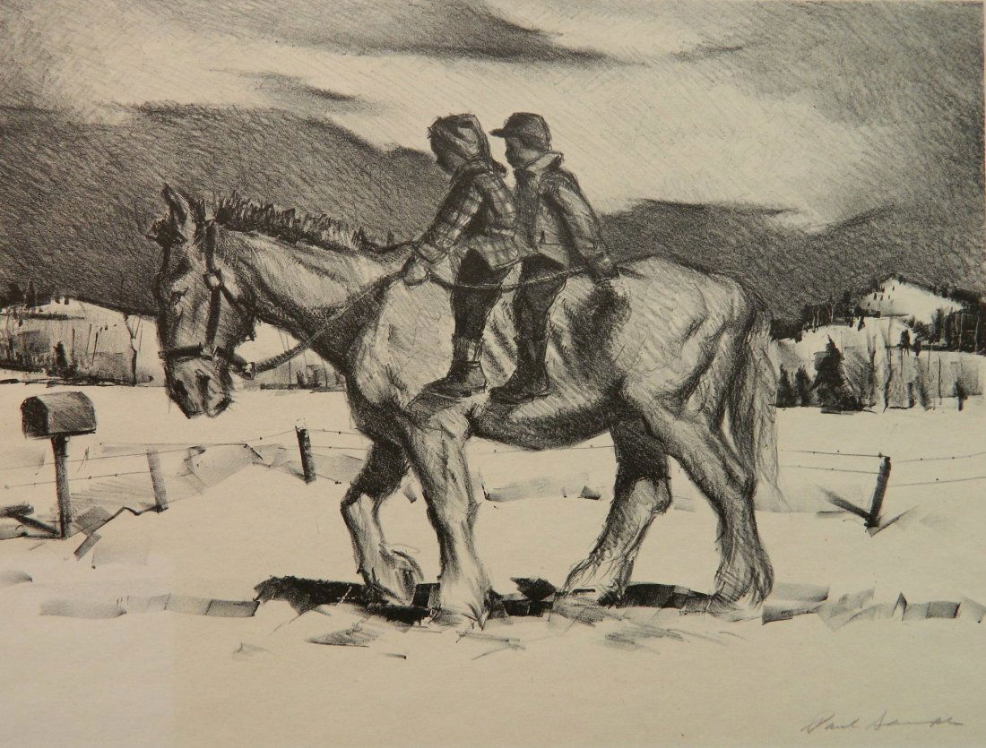 Paul Sample lithograph (1 of 4)