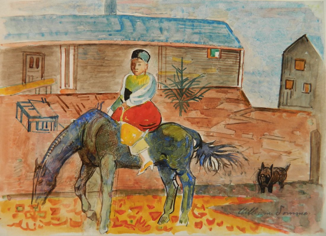 William Sommer watercolor (1 of 4)