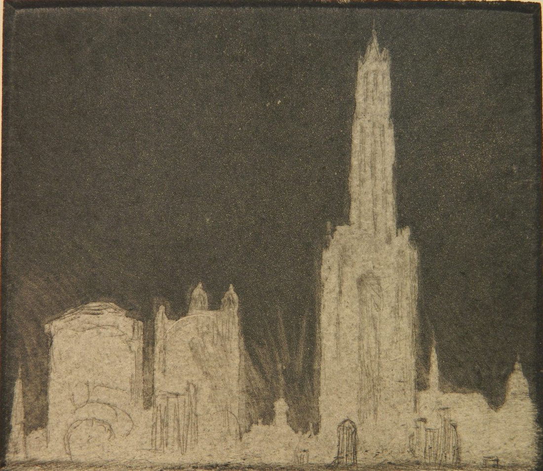 Herman Struck etching and aquatint (1 of 4)