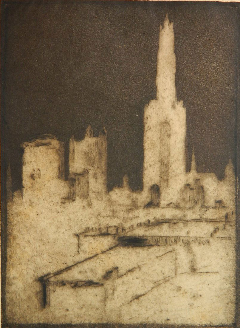 Herman Struck etching and aquatint (1 of 4)